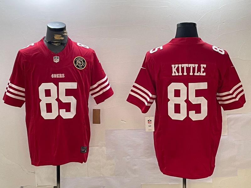 Men San Francisco 49ers #85 Kittle Red three generations 2024 Nike Limited NFL Jersey style 7->san francisco 49ers->NFL Jersey